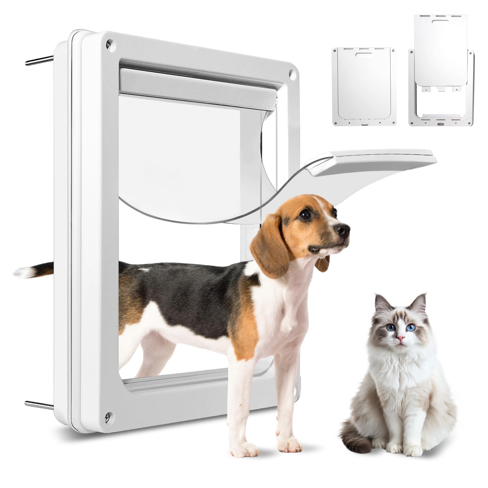 Amazon.com : Never Rust Plastic Dog Door with Soft Clear Magnetic